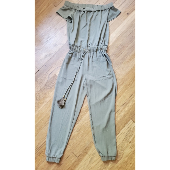 michael kors green jumpsuit